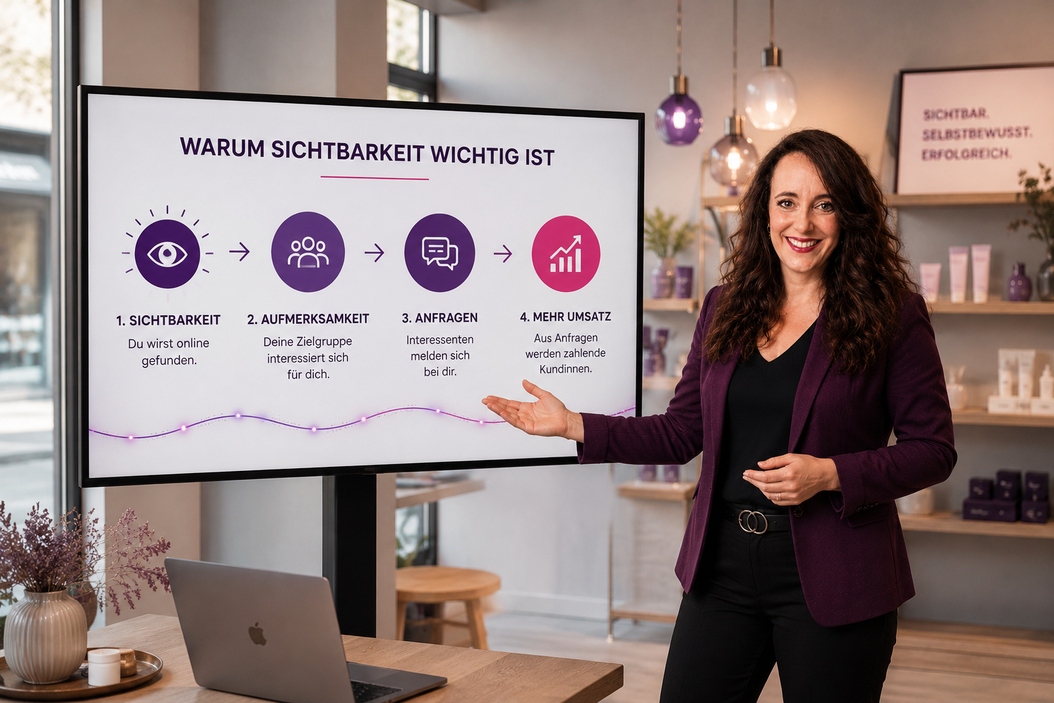 Katja Schnetzke erklärt die strategische Wirkung digitaler Sichtbarkeit auf Aufmerksamkeit, Anfragen und Umsatz